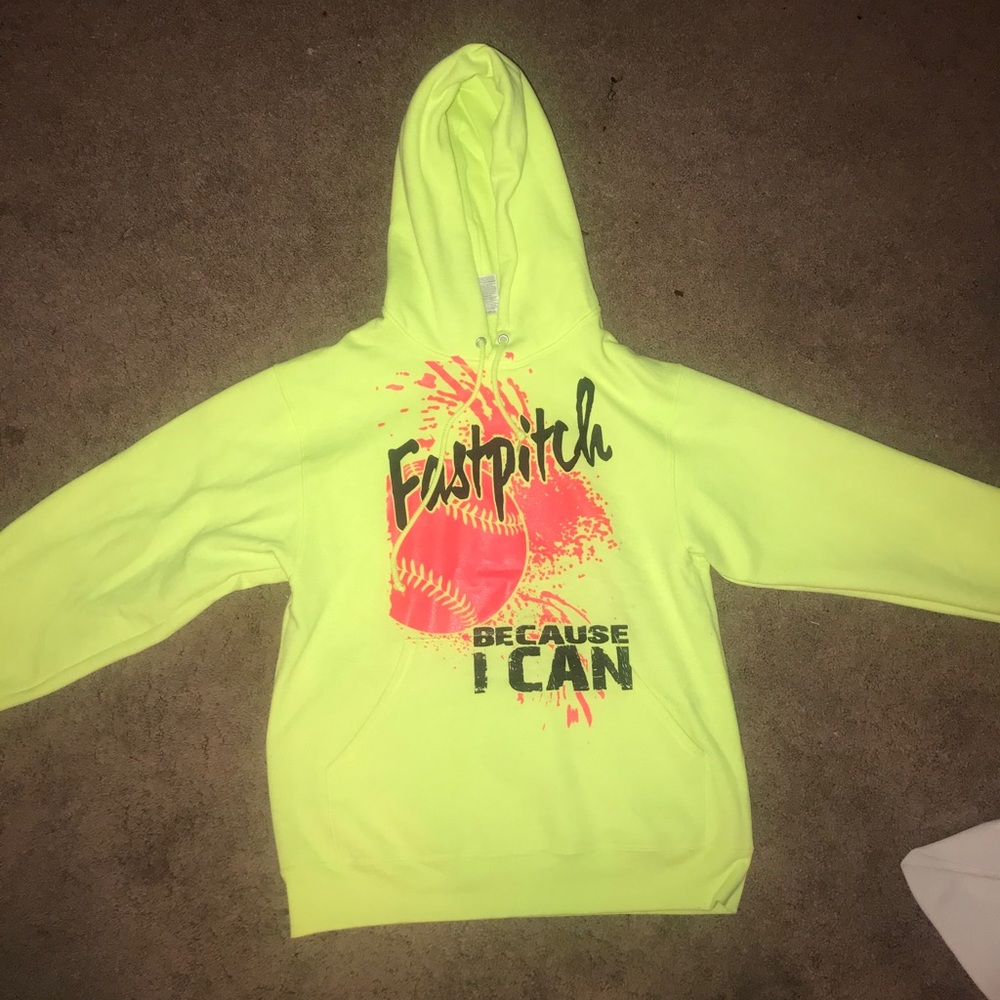 Neon Softball Hoodie